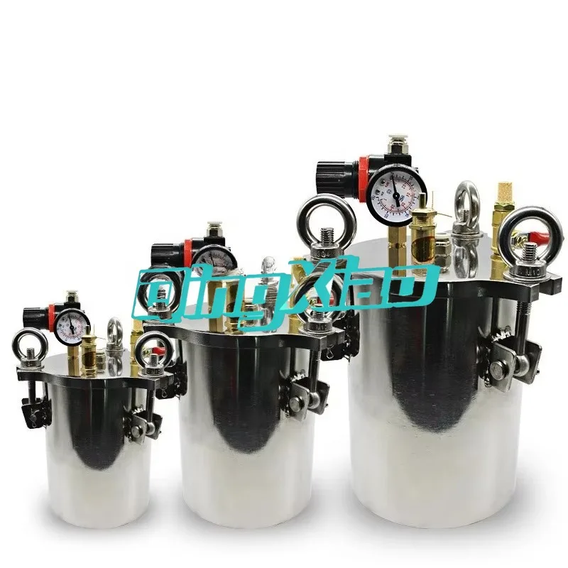 Semi Automatic Mixed Glue Dispensers Doming Distribution Machines Stainless Steel Pressure Tanks Precise Dispensing Performance