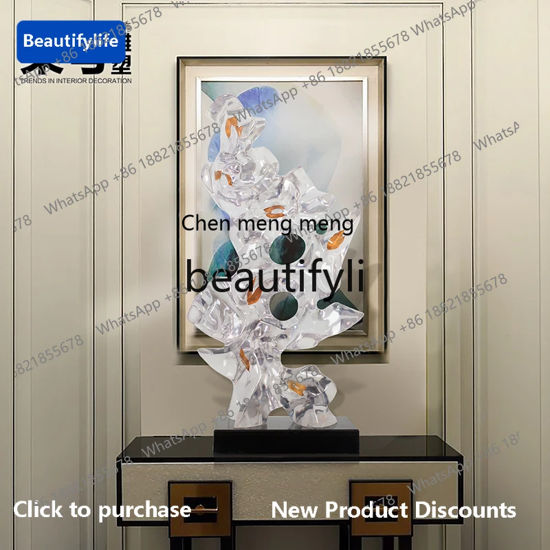 

GG Sales Office Soft Decoration Home Entrance Decorations Transparent Resin Hotel Ornaments Taihu Stone