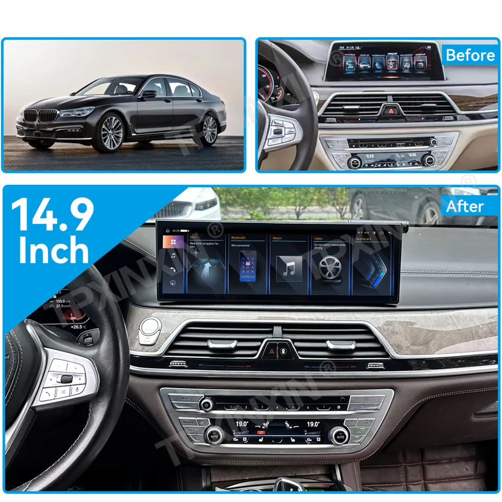 14.9 Inch For BMW 7 Series 2016 2017 2018 Android Carplay Car Radio Stereo Automotive Multimedia Player GPS Navigation Head Unit