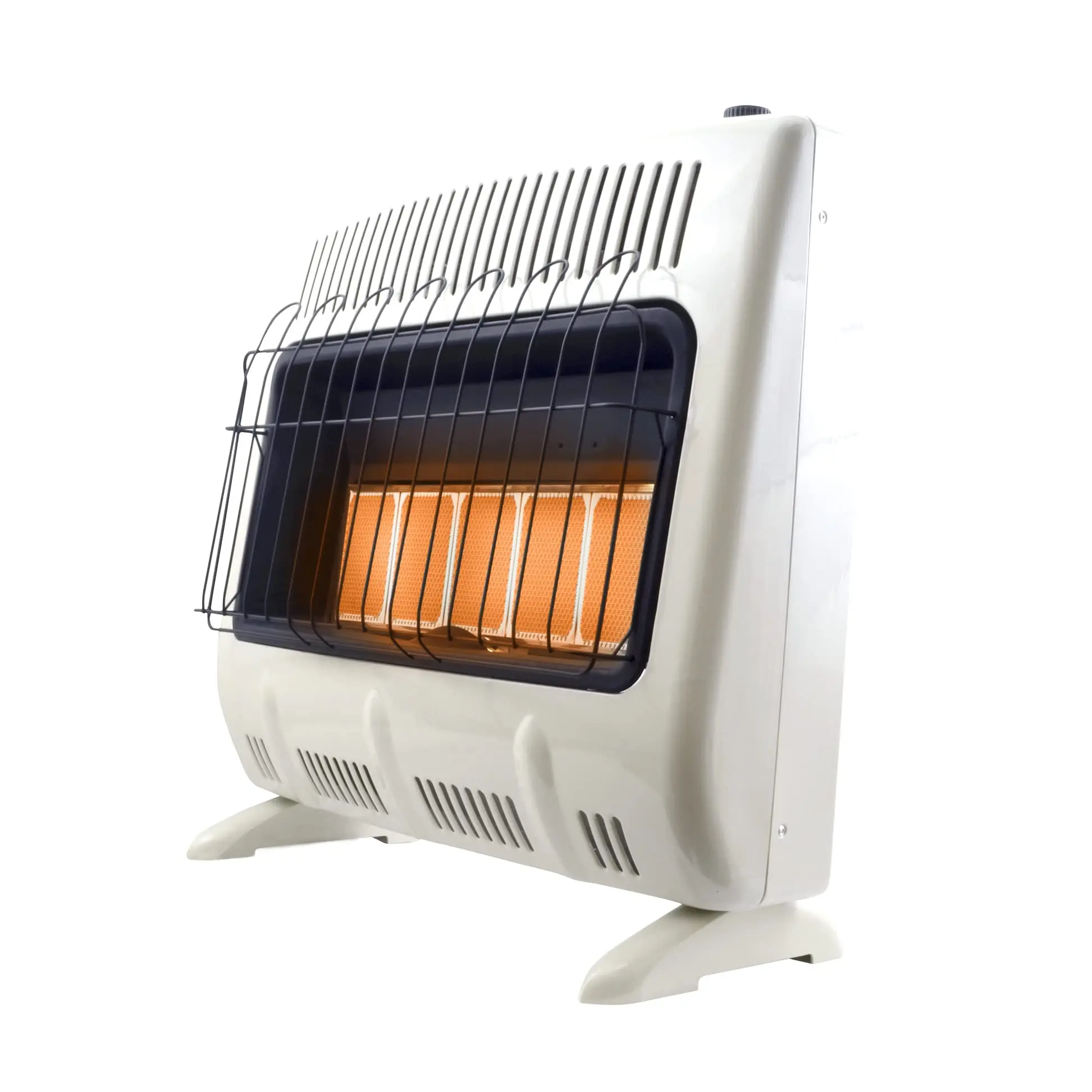 30,000 BTU Vent Free Radiant Propane Heater for Cold Rooms Additions Sun Rooms & Cabins - White High Efficiency