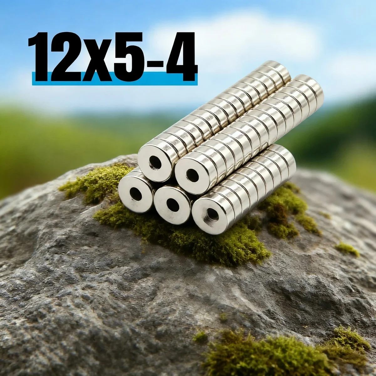 

12x5-4mm N35 Super Strong Round With Holes Neodymium Magnet Powerful Refrigerator Magnets NdFeB Permanent Magnetic imanes