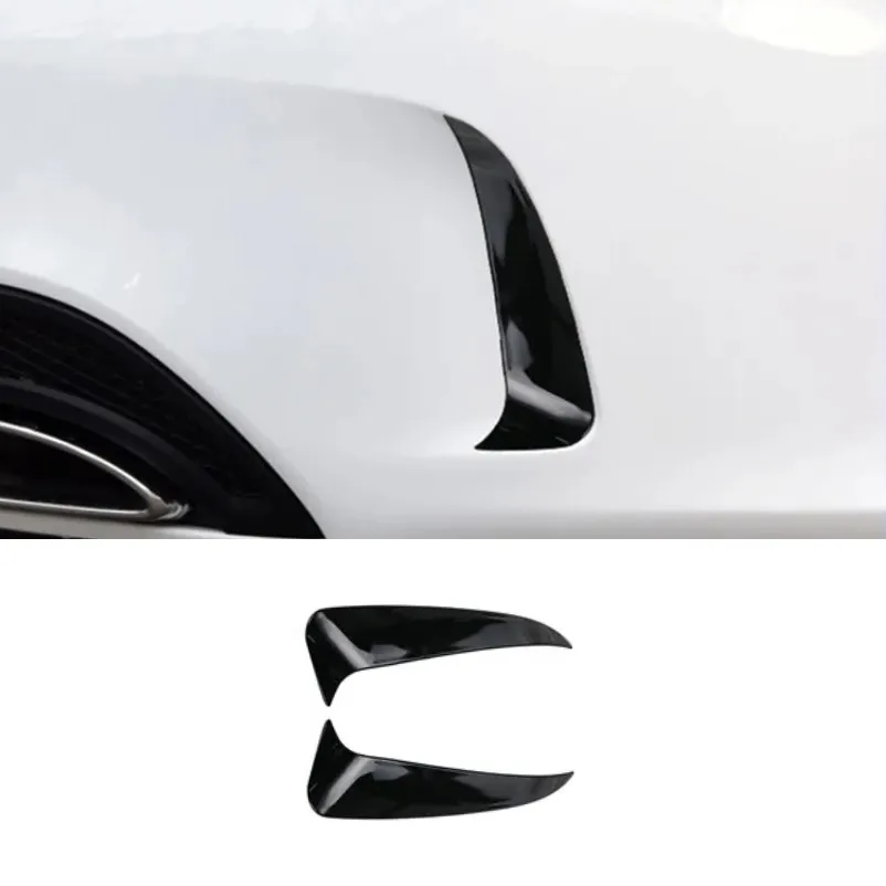 

Car Stickers Rear Air Knife Cover Trim Strips Carbon Fiber Color For Mercedes Benz C Class W205 C180 C200 Exterior Accessories