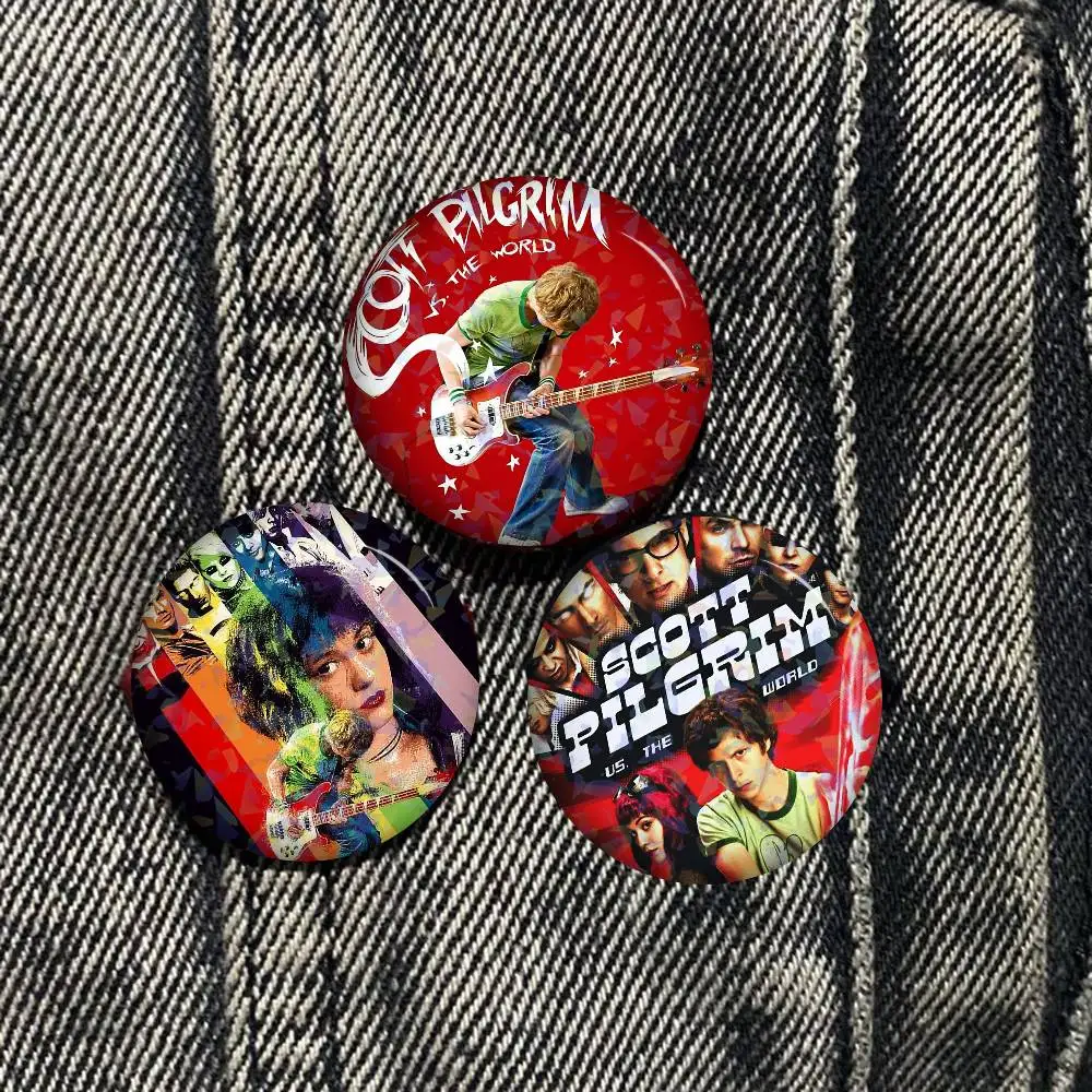 Vintage Movie Scott Pilgrim VS The World Soft Button Pin Funny Silly Gnarpy On A Skateboard Meme Badge Gamer Collection Gifts