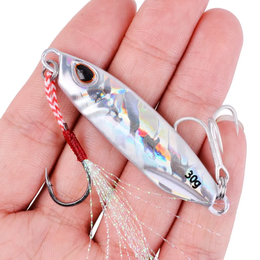 Imagem -06 - Metal Jig Fishing Lures Isca Artificial Shore Slow Jigging Bass Fishing Tackle 15g 20g 30g 40g 50g 17 Pcs Conjunto