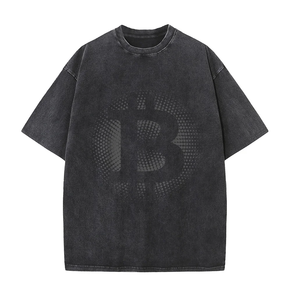 Bitcoin Logo Hodl Crypto Currency BTC Apparel Gift T-Shirt Marcas Lujo Cotton Men's T-Shirts Casual Street Printed Tee T