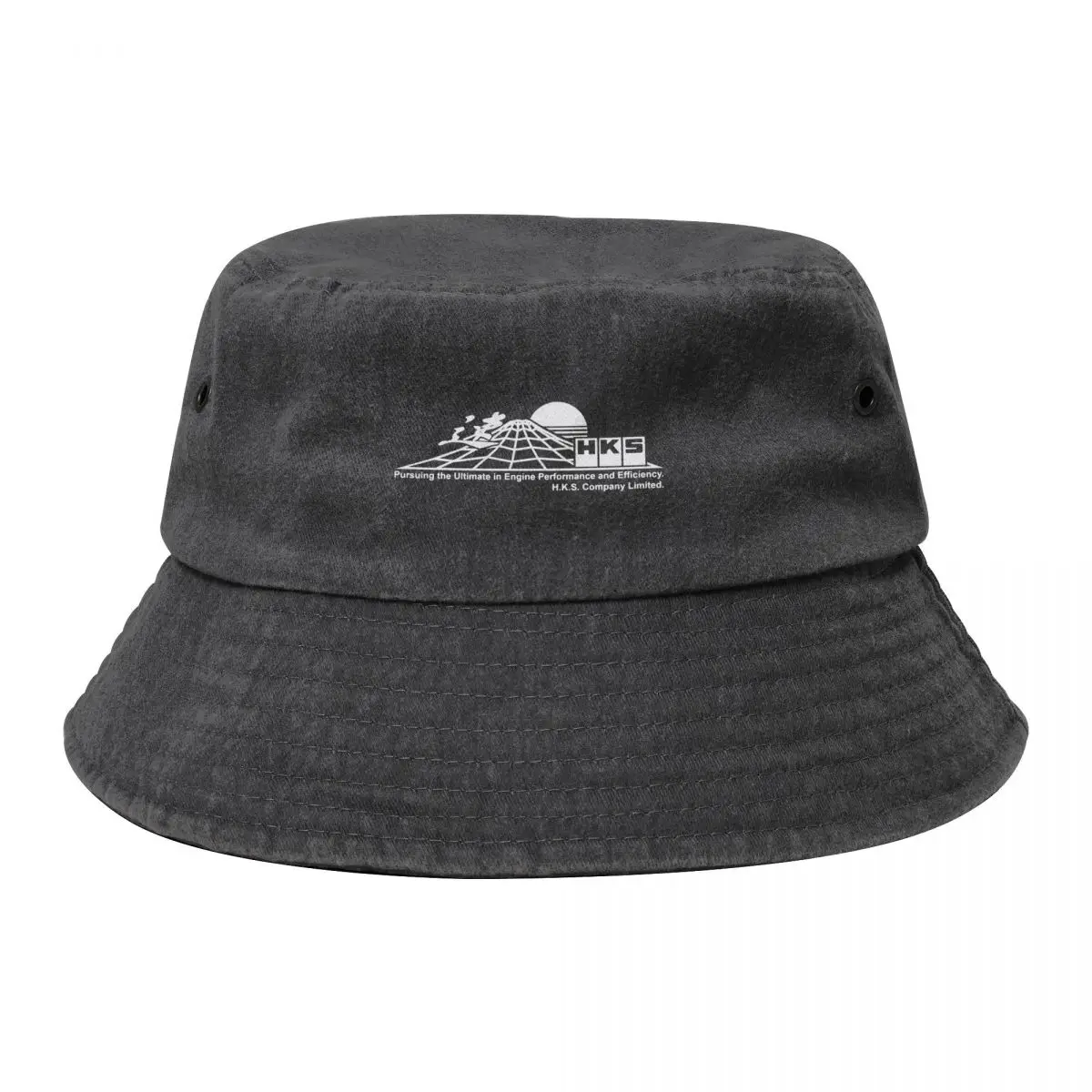 

HKS - Vaporwave - Mount Fuji - White Bucket Hat Hood Cosplay custom Hat Baseball For Men Women's