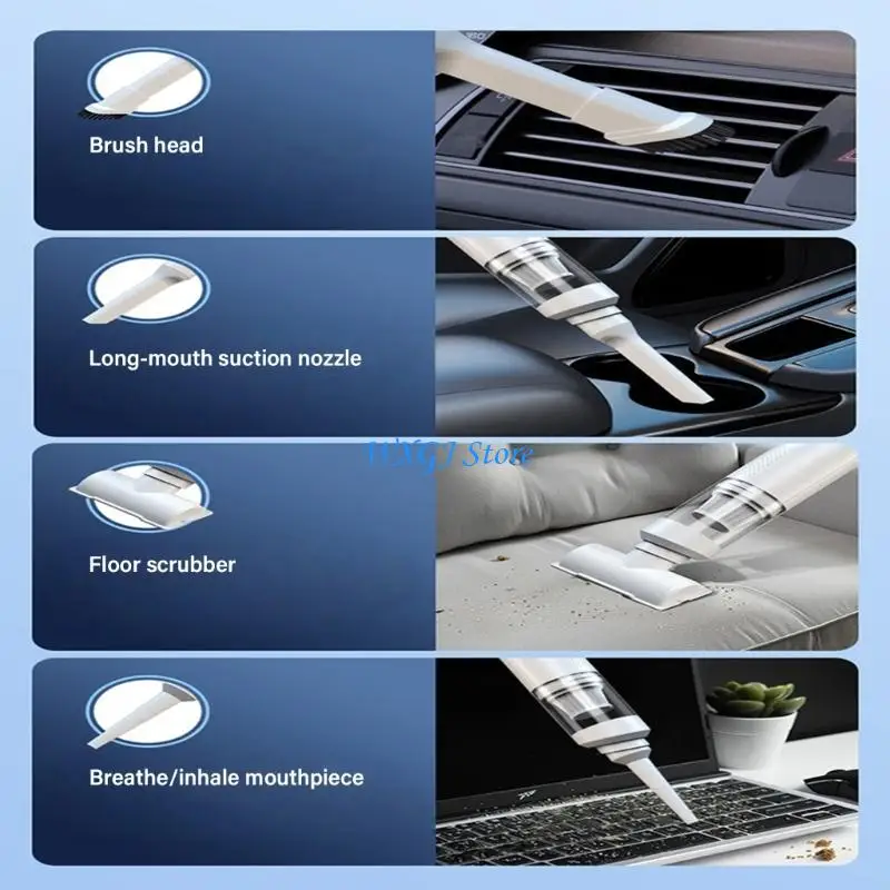 37JE Handheld Car Vacuum Cleaner Cordless 19000PA High Power Vacuum Cleaner & Air Duster,Handheld Vacuums Cleaner for Car
