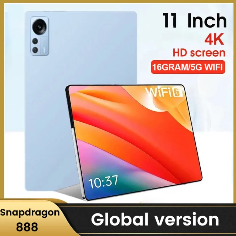 

Official 2024 new global version Android 12 Snpdragn 888 HD 4k screen 16GB+512GB tablet PC 5G dual SIM card or WIFI GPS Mi Pad