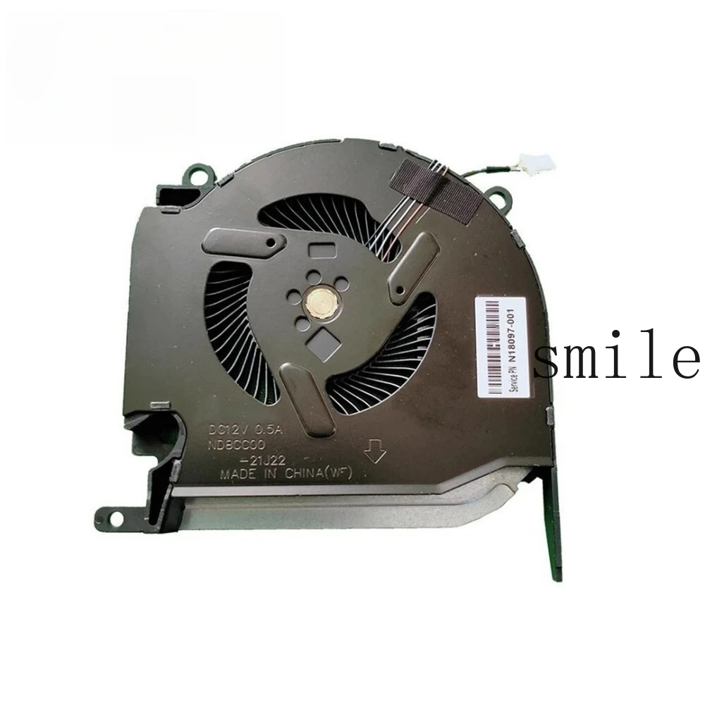 

Laptop CPU FAN For HP OMEN 16-K0000 16-N0000 N18097-001 ND8CC00-21J22 DC12V 0.5A