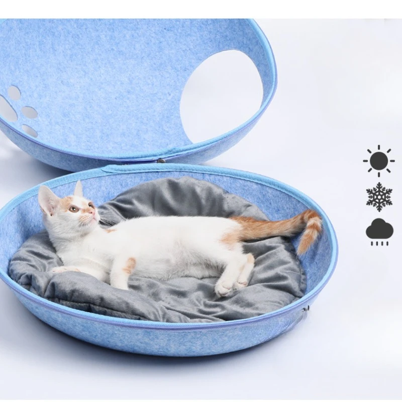 Pet Cat  Play Toy  Cat bed Dual Use Ferrets Rabbit Bed Indoor Toys Cats House Kitten Training Toy