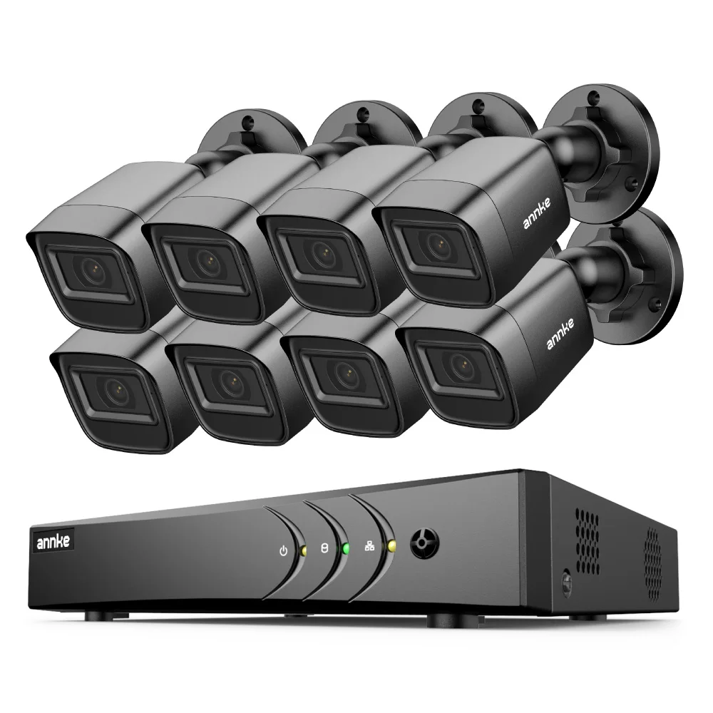 1080P HD TVI Bullet Security Camera  H.265+ Night Vision with Smart EXIR IR IP67 Dvr Kit Security Camera System