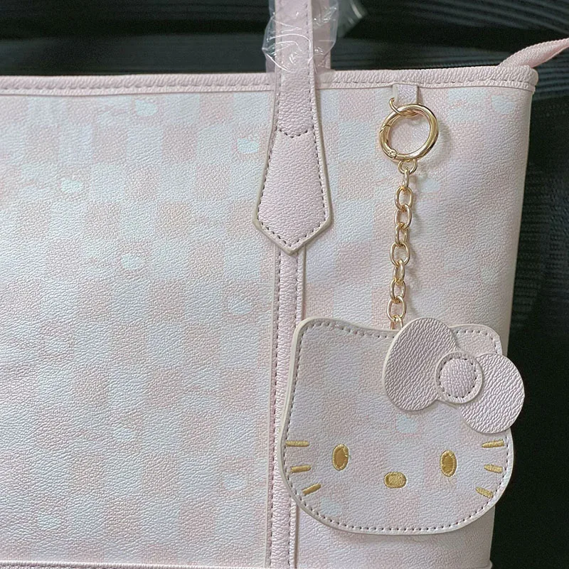 Printed Tote Bag Cute Girl Pink Large Capacity Women'S Handbag Commuter Pu Shoulder Bag image 6