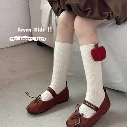 Autumn Cute Kids Socks Solid Color Children Socks Winter Fruit Accessories Mid-Tube Socks For Boys And Girls