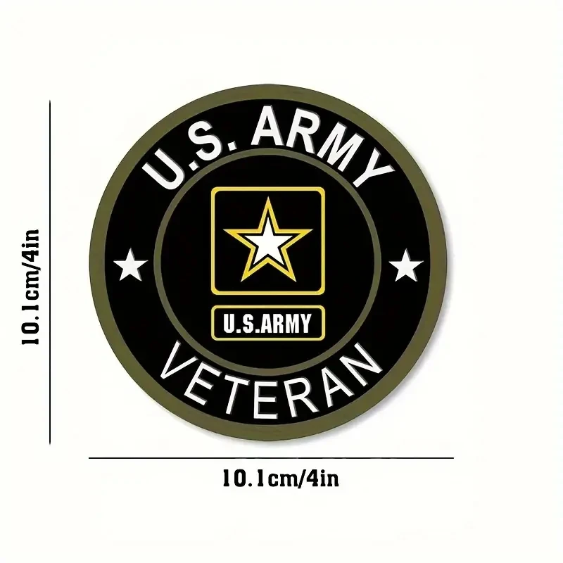 U.S. Army Veteran Honor Decal: Show Support on Cars, Bottles &More -Durable & Versatile