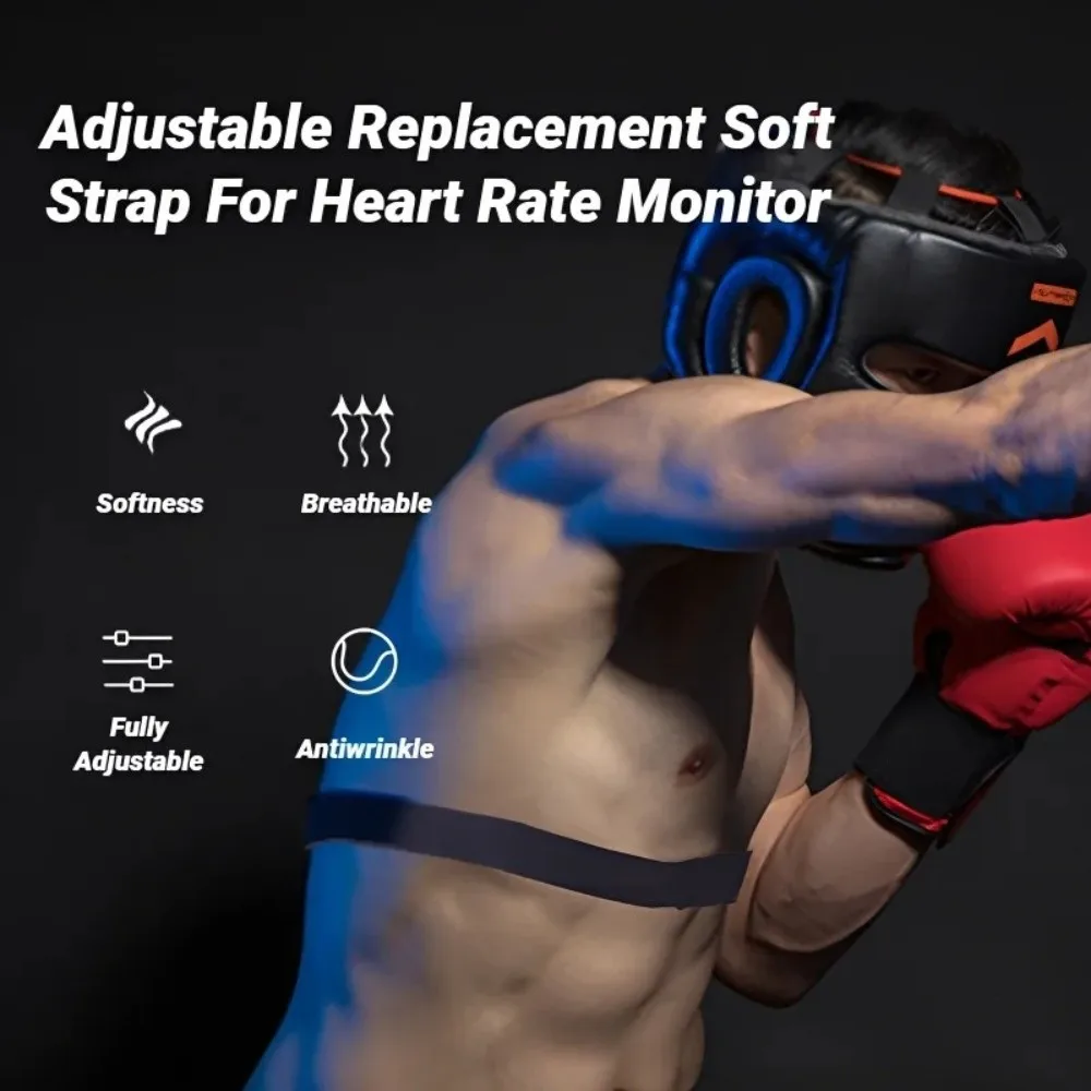 Solid Color Heart Rate Monitor Strap Elastic Soft Replacement Strap for Polar H7 H9 H10Garmin Wahoo Magene Coospo Transmitters