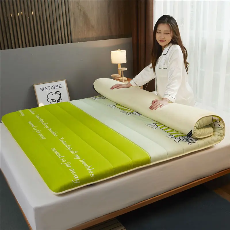 

Tatami Folding Mattress Floor Mat Bed Cotton Futon Dormitory Single Double Mattresses For Bed Mattress Topper Sleeping Pad