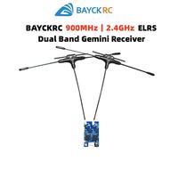 BAYCKRC 900MHz 2.4GHz 915M ELRS Dual Band Gemini Receiver ExpressLRS RX TCXO For RC FPV Racing Long Range Drone Fixed Wing