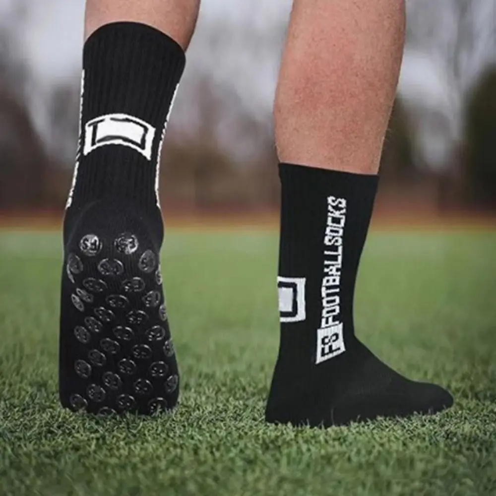 

5/6 Pairs High Quality Dispense Soccer Tube Socks Non Slip Breathable Men Sports Sock Cotton Football Mid Calf Socks Men