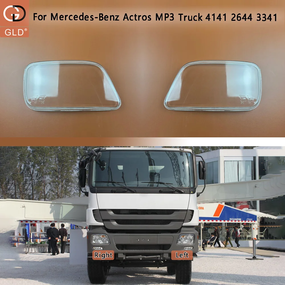 

Headlight Transparent Cover Lampshade Head Lamp Headlamp Shell Lens Plexiglass For Mercedes-Benz Actros MP3 Truck 4141 2644 3341