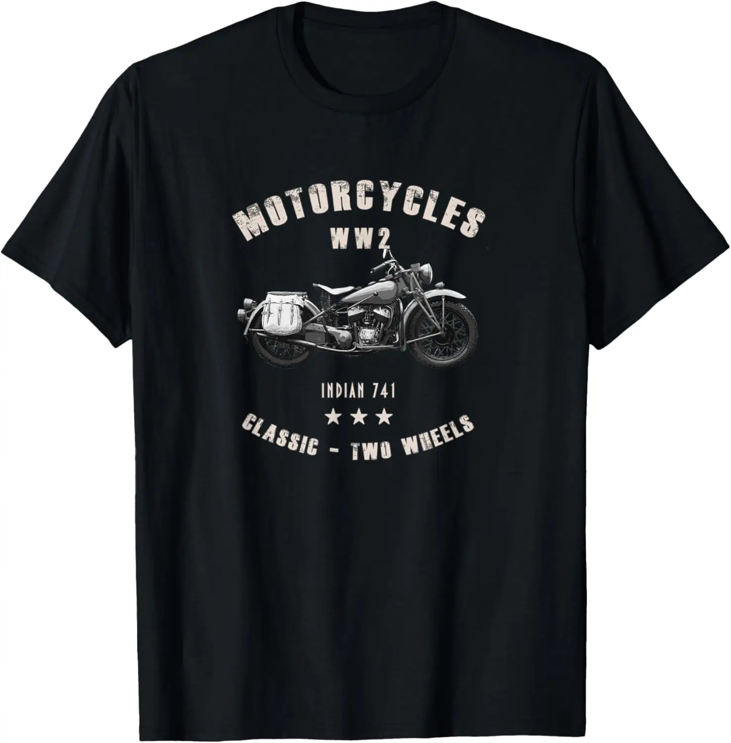 

Классическая мотоциклетная футболка Indian 741 времен Второй мировой войны