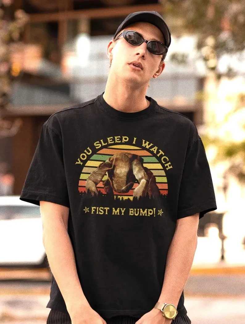 2026 New Project Hail Mary You Sleep I Watch Fist My Bump Rocky T Shirt Retro Sunset Sci Fi Movie Fan Gift Unisex Cotton Tee