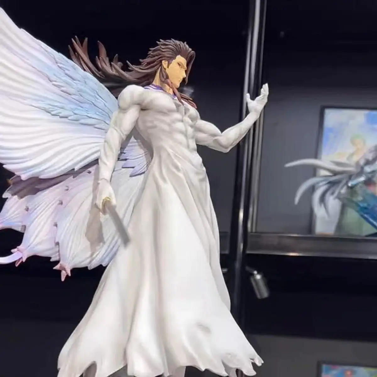 31m Bleach Aizen Sousuke Butterfly Hollowfication Anime Figure Model Statue PVC Collection Desktop Decoration Ornament Toy Gifts
