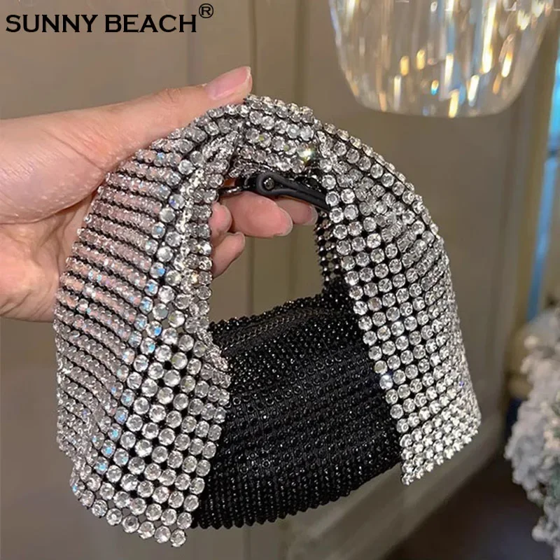 

Vivi Diamonds Designer BowKnot Bag Tote Women Luxury Evening Rhinestone Bag For Wedding Party Shiny Prom Handbag