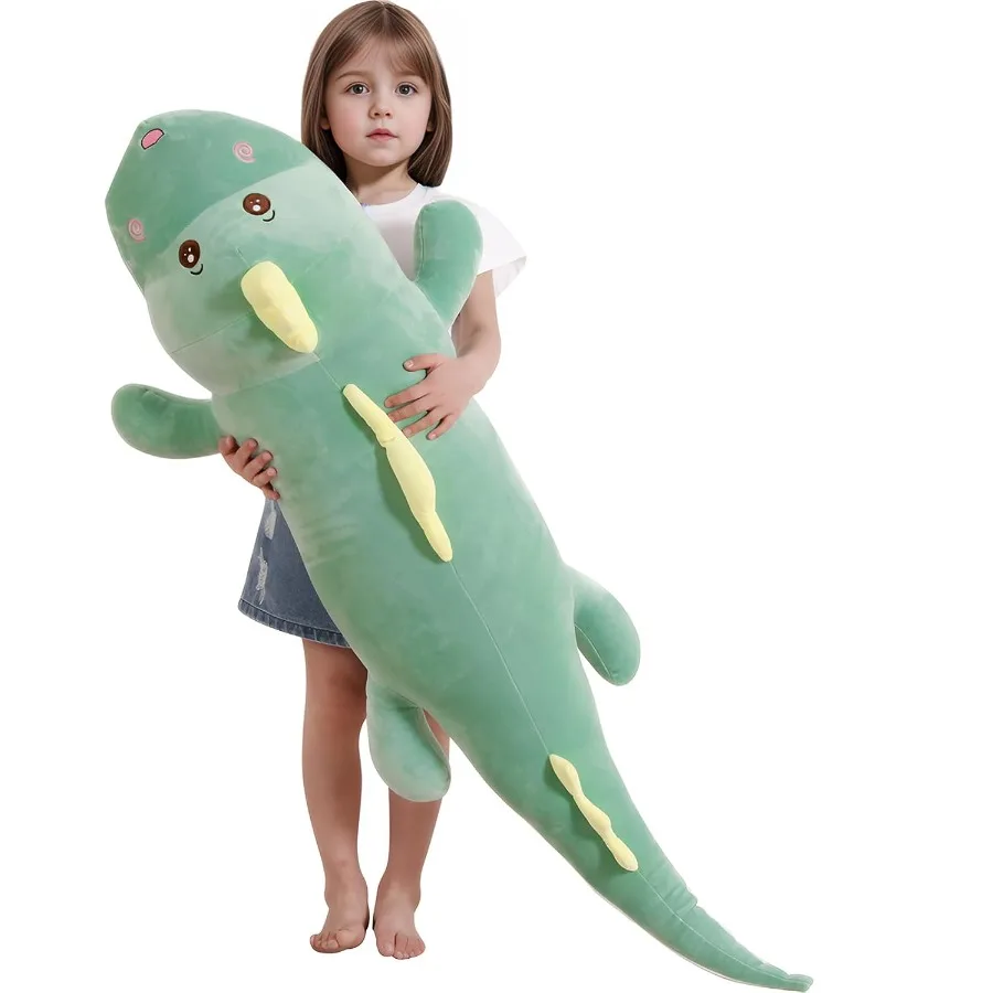 

40 inch Giant Dinosaur Soft Body Pillow Plush Dino Toys Cute Big 3.3 Feet Dinosaur Stuffed Animals in Pastel Colors Soft and Hu