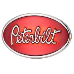 Cheapify Dropshipping Oval Brand Design Peterlilt Truck 40mm Red Belt Buckle For Men