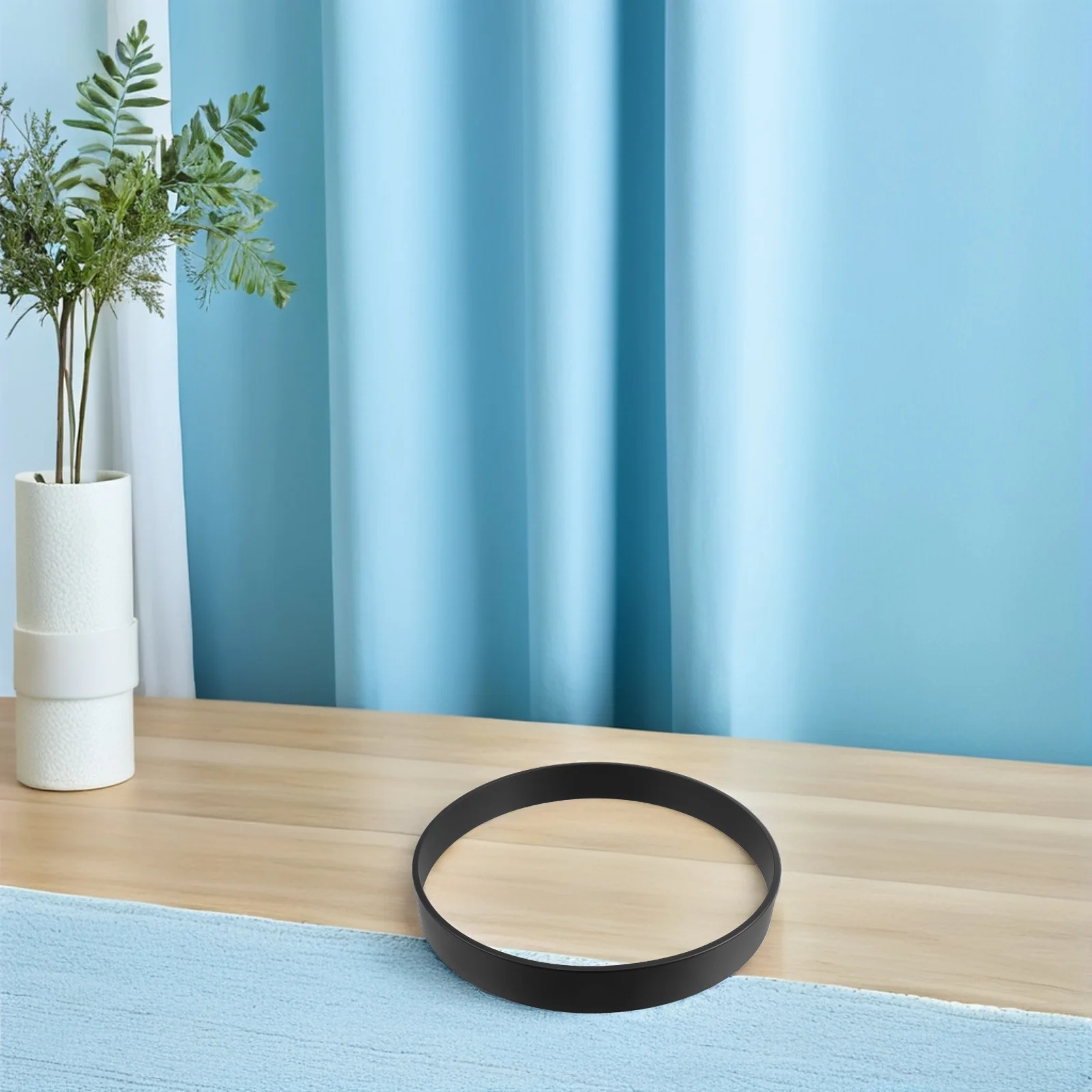 

2Pcs 12 Inch Round Metal Clock Frame - Replacement Wall Clock Shell Border for DIY Repair Projects Smooth Thin Edge Design