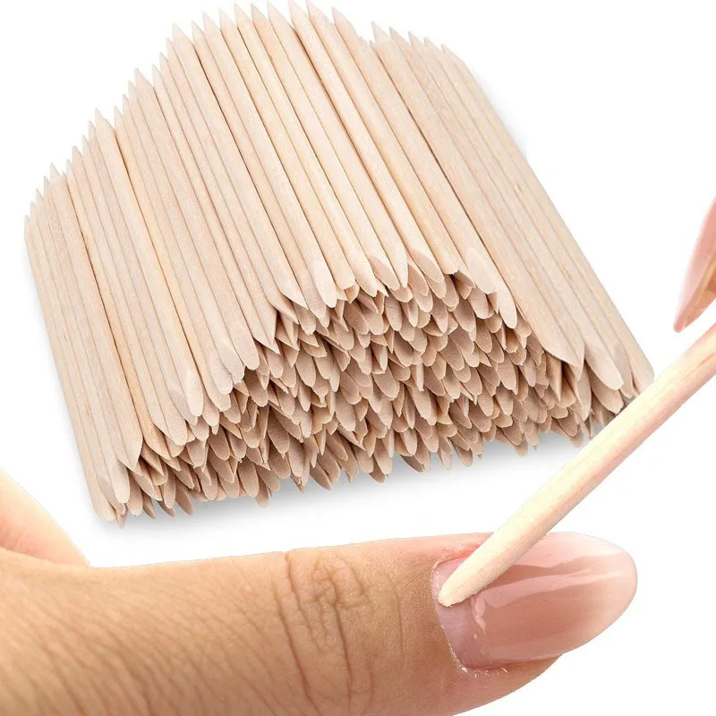 Nouvelles bâtons en bois pour ongles, pour le nettoyage des ongles, baguettes en palissandre, poussoir à cuticules, outil pour cuticules JMB01