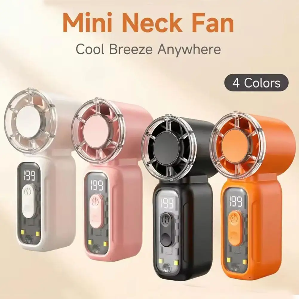 

Портативный мини-вентилятор с USB-зарядкой, ультратихий, с цифровым дисплеем, мощный, для путешествий, концертов, лета