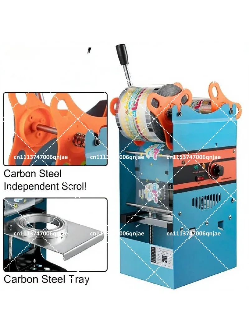 Manual Cup Sealer Machine 300-500 Cup/h with Heating Technology for 90/95mm Boba Tea Cups - view 2