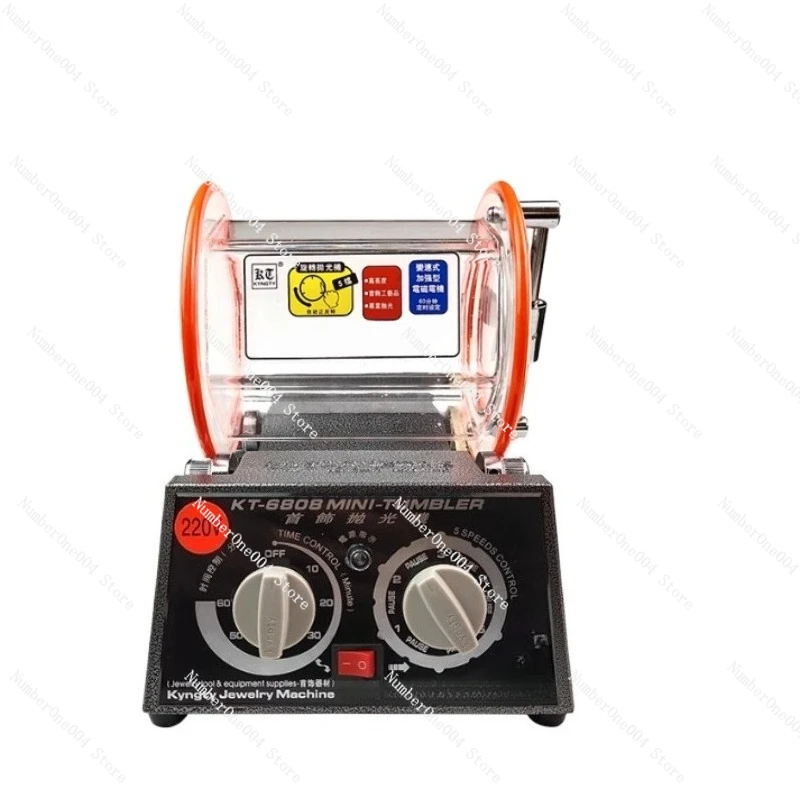 

KT6808/2000 Roller Polishing Machine Gold and Silver Jewelry Walnut Copper Coin Polishing Small Polishing and Cleaning Machine