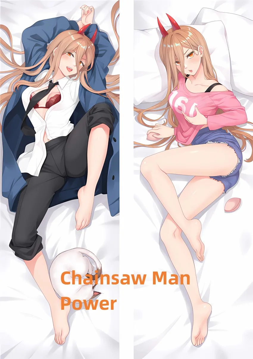 

Dakimakura Anime Pillow Case Chainsaw Man Power Double-sided Print Of Life-size Body Pillowcase Gifts Can be Customized