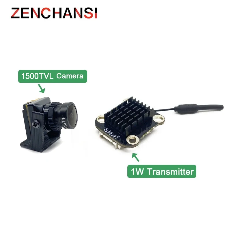 Over 5km fpv suit 5.8G 48CH 1000mW adjustable Wireless AV Transmitter Lancher +CMOS 1500TVL fpv camera for FPV Multicopter