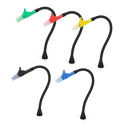 NEWACALOX Magnetic Base PCB Board Fixing Clip Holder Silicone Flexible Arm 310mm Soldering Third Helping Hands Repairing Tool