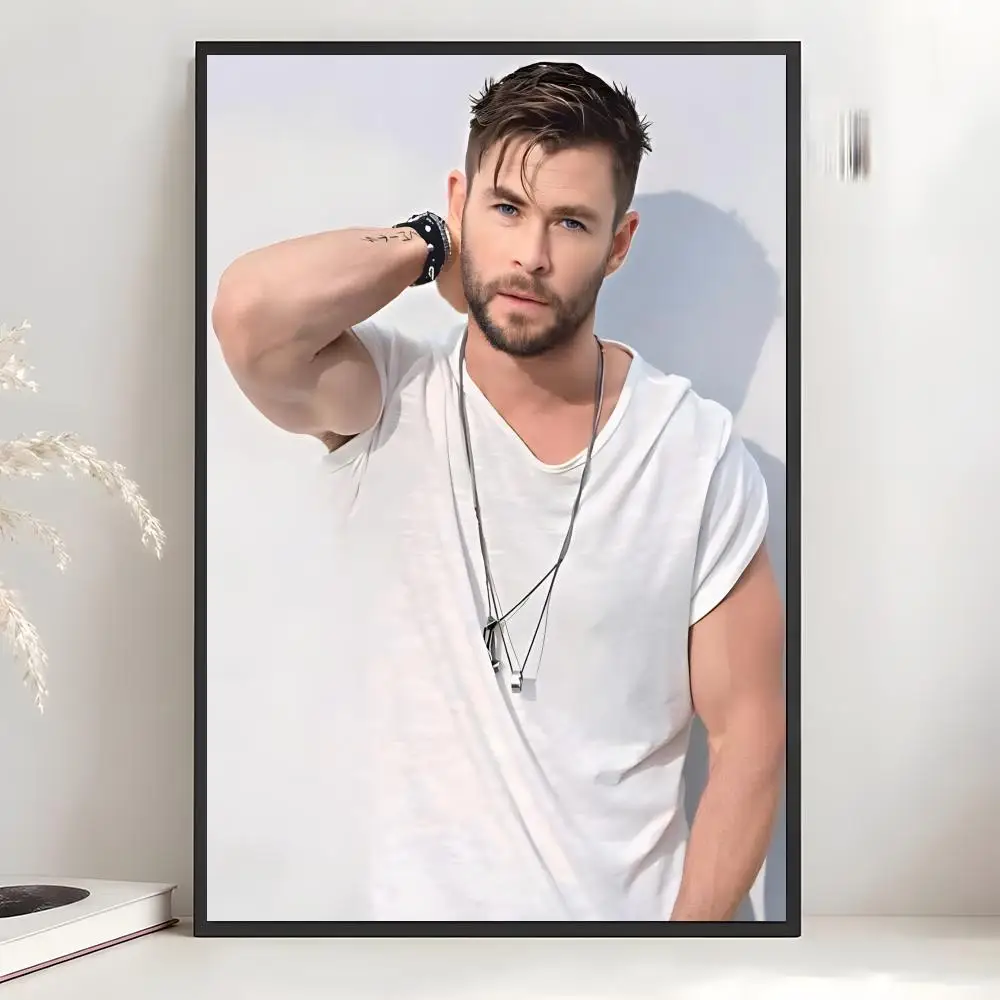 Person Actor C-Chris Hemsworth Poster Art Wall Decor, Indoor Outdoor for Collectors