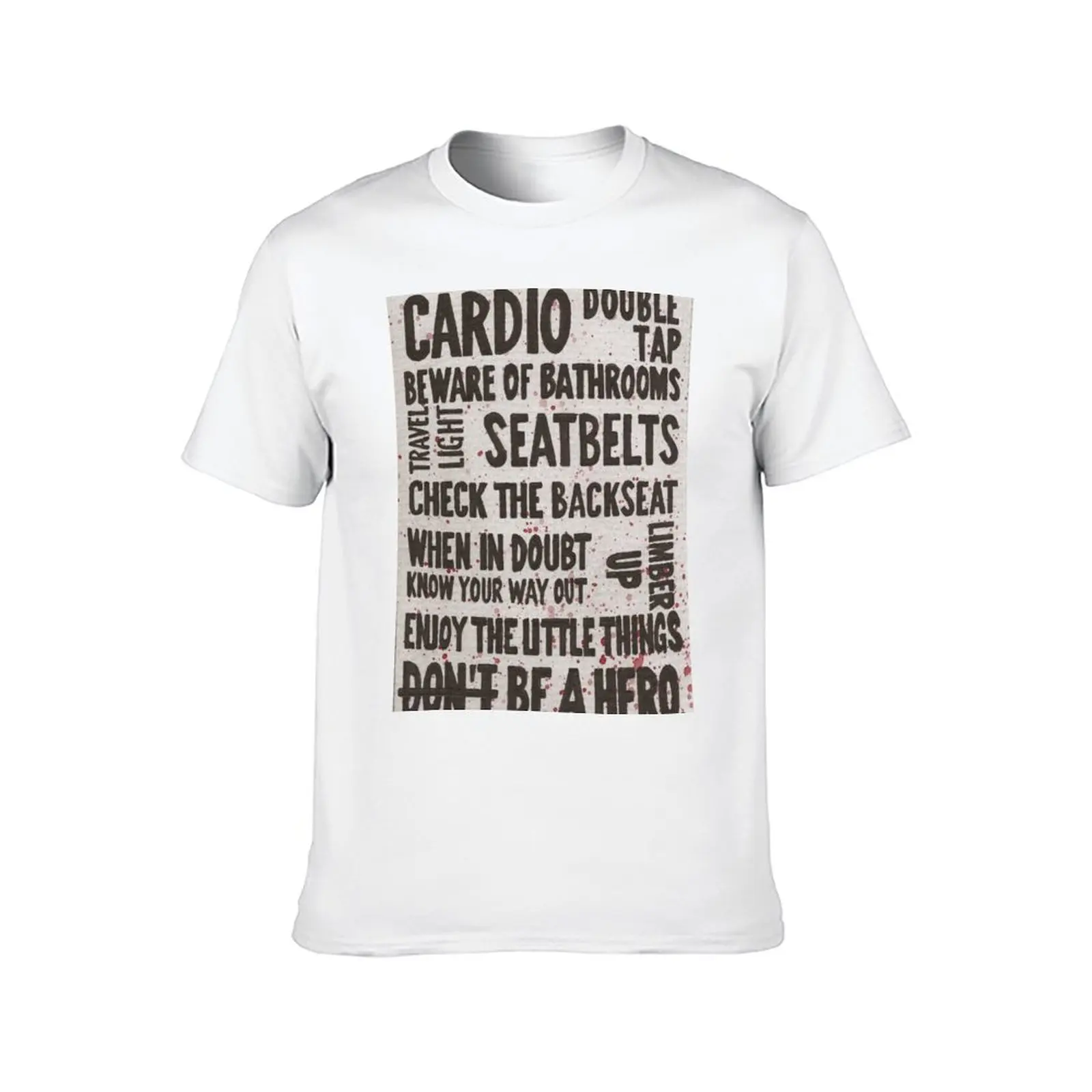 قواعد الزومبي لاند تي شيرت تي شيرت مصمم أنيمي تي شيرت كبير الحجم #2