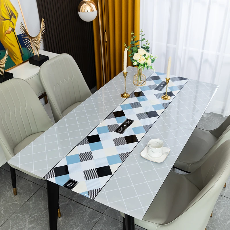 2023 New Luxury 1.0mm Thick Marble Pattern Pvc Table Cloth Not Transparent Marbling Table Covers Placemat Table Mats For Table