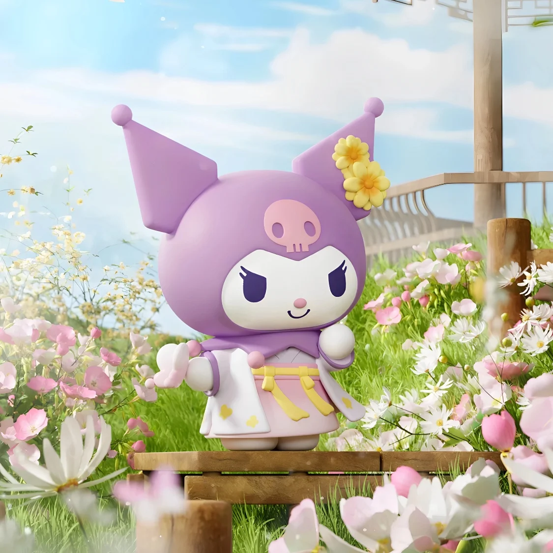 Cartoon Four Seasons And Eight Solar Terms Series Ornaments Figue Doll Kuromi My Melody Blind Box Transparent Box Birthday Gift