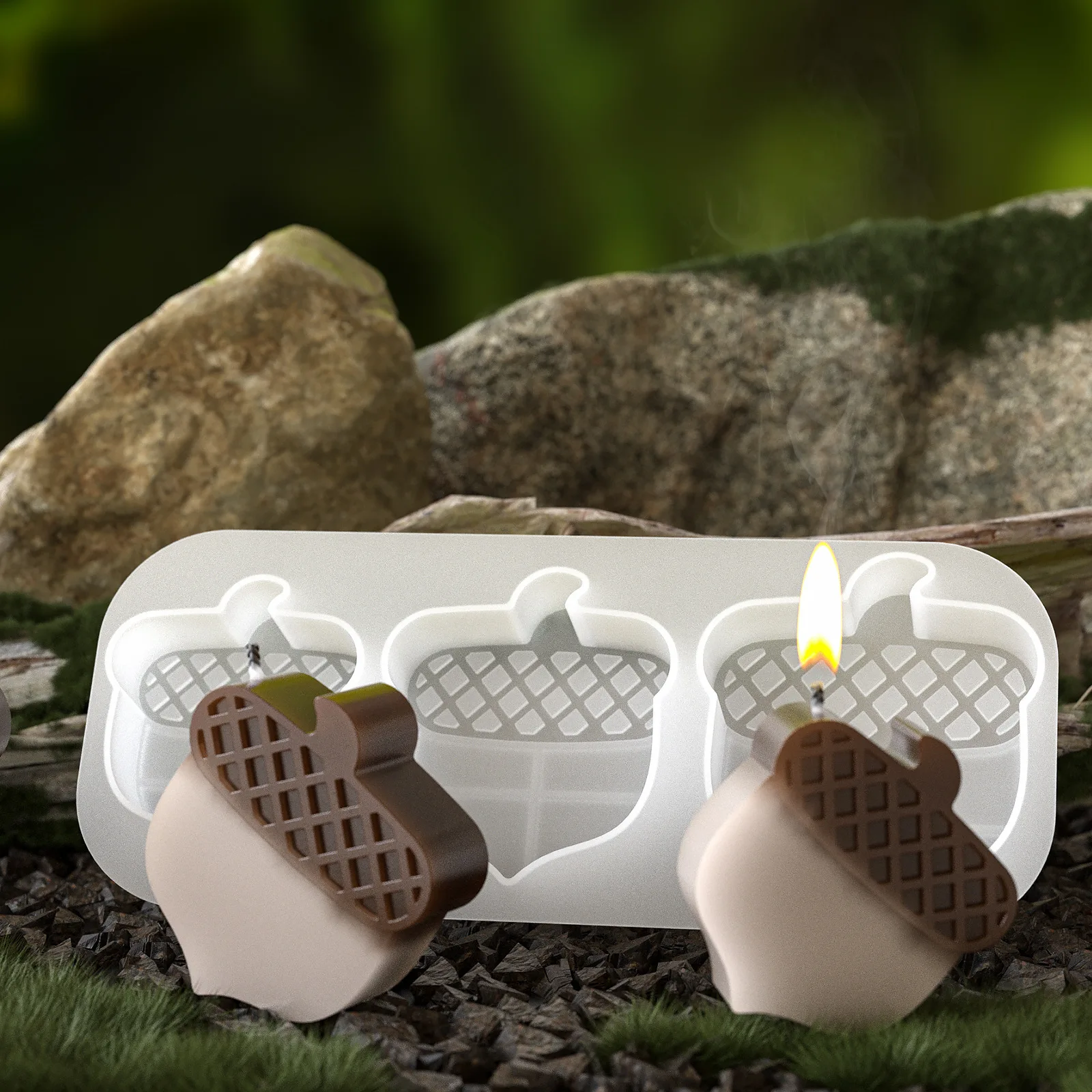 

2 Pcs Mushroom Moulds Silicone Mold Supplies Making Molds Baking Mold/cake