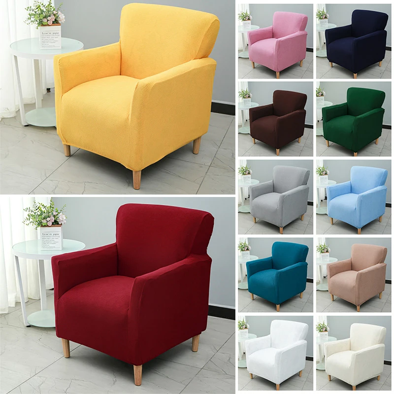 High Elasticity Wear Resistance Fabric Single Sofa Cover Anti-slip Covers For Armchairs Single Chair Cover For Home Living Room