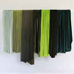 Green Velvet Fabric Wedding Veil Background Decoration Stage Performance Clothing Soft Bag Home Cloak DIY Sewing Material Cloth