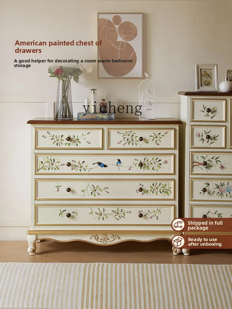 

LSL solid wood chest, bedroom, living room, wall storage, locker, chest of drawers, nine chest of drawers