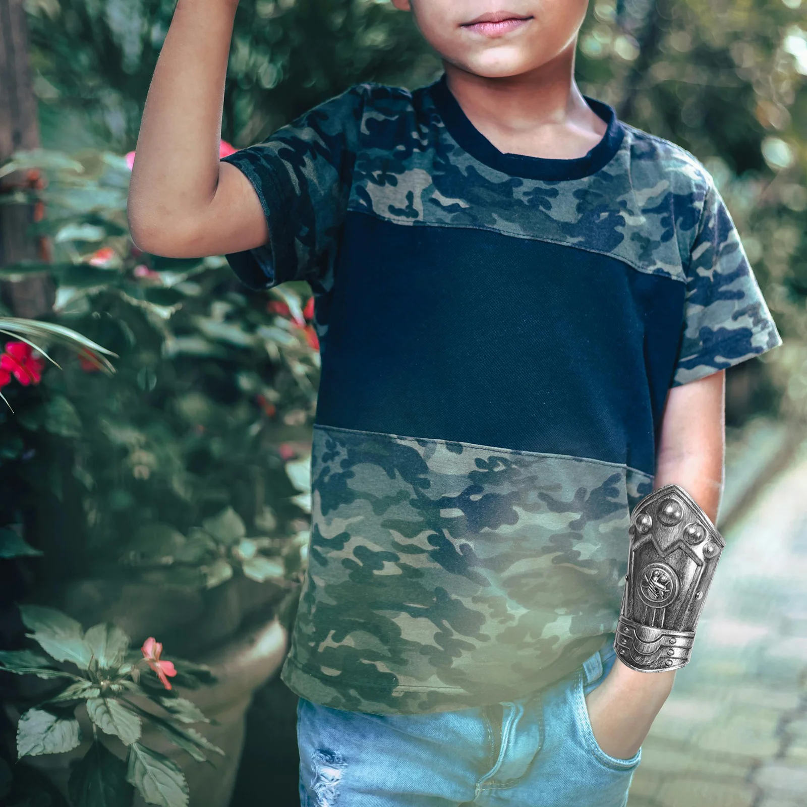 

1Set Compact Kids Armour Costume Accessory Realistic Roman Armour Arm Plate Shoulder Plate Cosplay Prop Kids Cosplay Prop