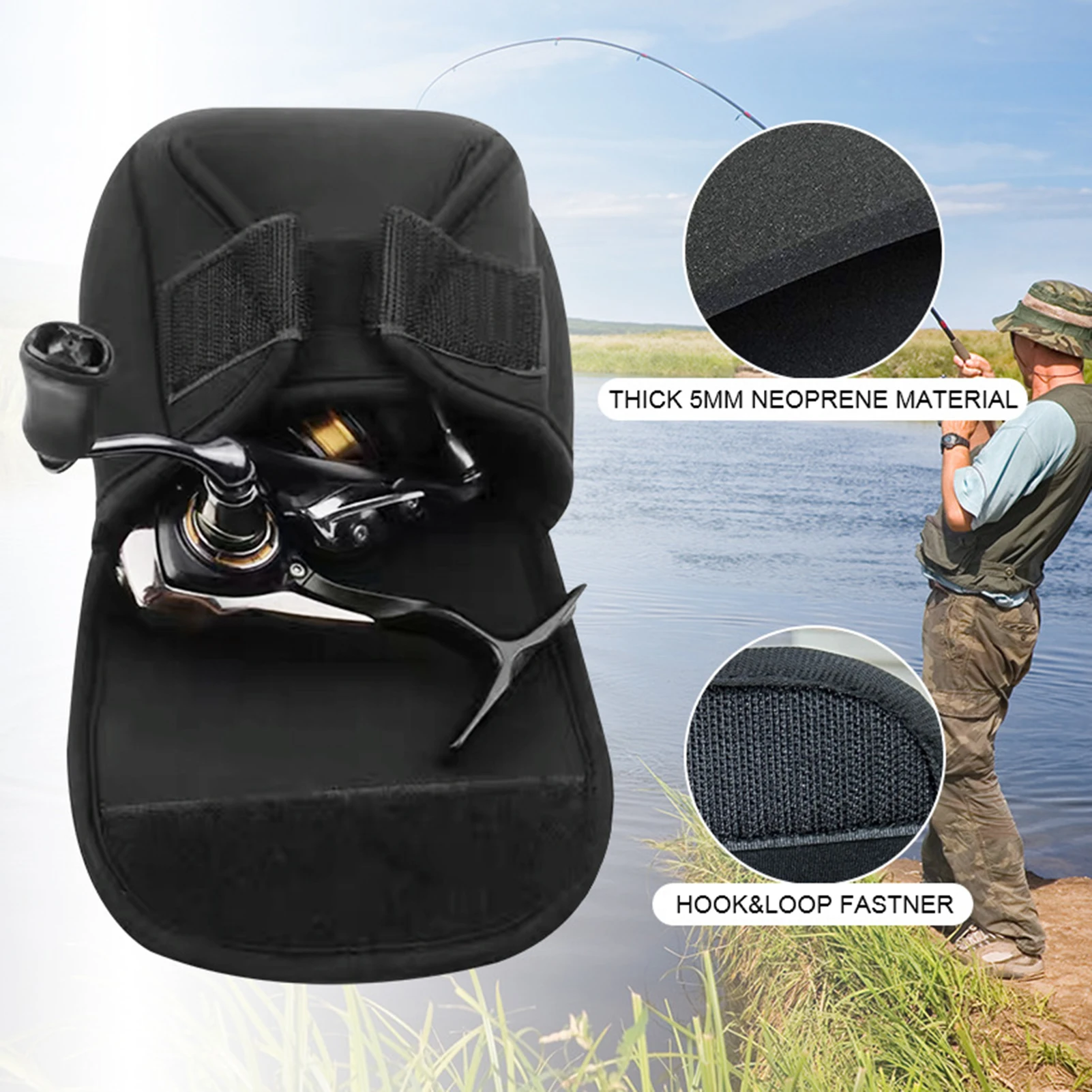 Locken Angelrolle Abdeckung Angelrolle Schutzhülle Für Spinning Baitcasting Rollen Leichte Kompakte Aufbewahrungstasche