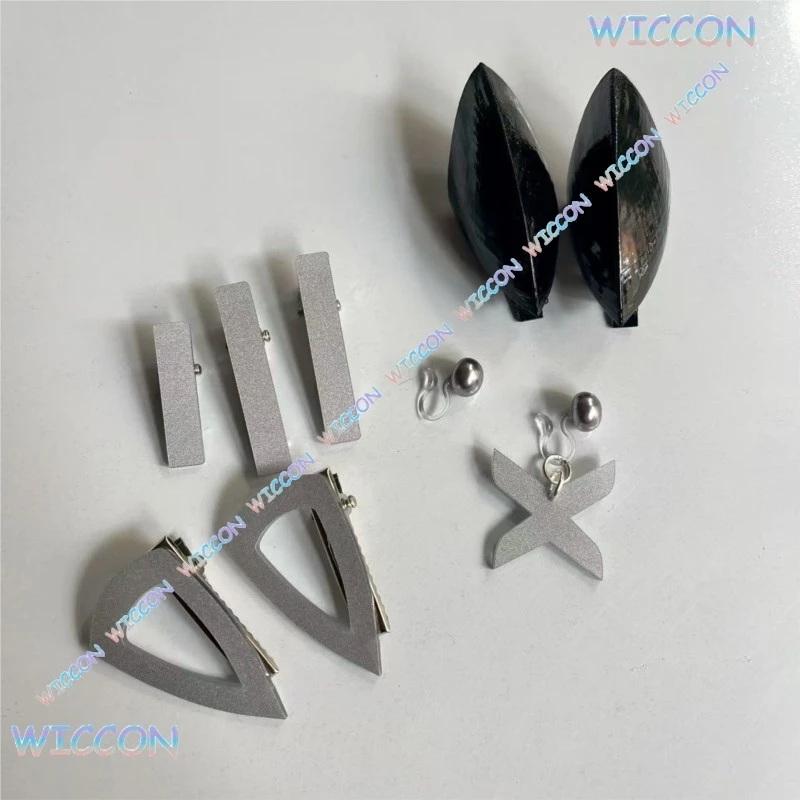 Valorant 클로브 클립 칼라 나비 귀걸이 코스프레 액세서리 게임 캐릭터 역할 놀이 파티 애니메이션 헤어 장식 할로윈 썸네일 5