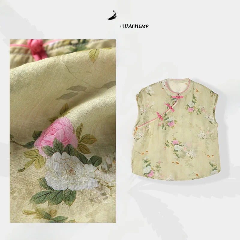 

Новая женская свободная футболка с коротким рукавом в китайском стиле, повседневная, дышащая, летняя, модная, с принтом, для женщин среднего возраста