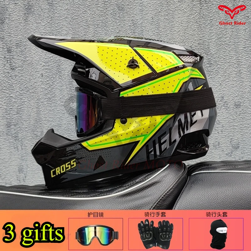 Orz Off-Road Helmet Unisex Rally Helmet Mountain Bike Riding Downhill DOT casco de moto karting / ATV helmet